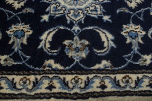 Navy Blue Floral Classic 2'3X4'7 Nain Persian Rug