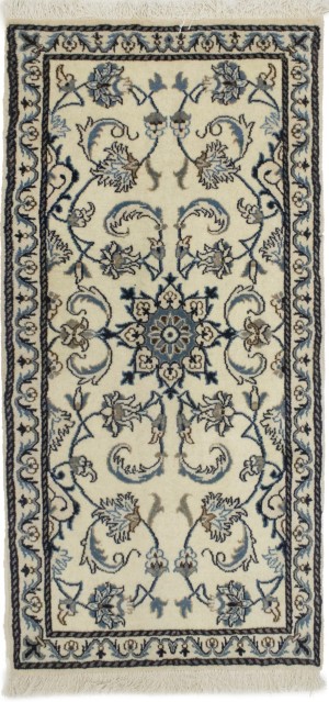 Cream Classic Floral 2'3X4'7 Nain Persian Rug
