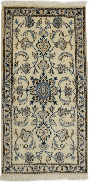 Cream Floral Classic 2'3X4'6 Nain Persian Rug