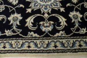 Navy Blue Classic Floral 2'4X4'6 Nain Persian original Rug