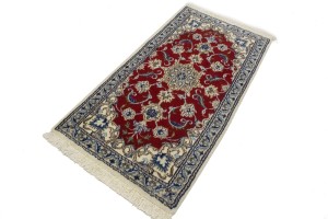 Red Floral Classic 2'2X4'2 Nain Persian Rug