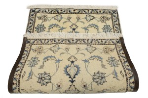 Vanilla Cream Floral Classic 3X5 Nain Persian Rug