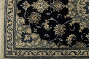 Navy Blue Floral Classic 3X4'6 Nain Persian Rug