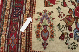 Cream Tribal 3X8 Sumak Persian Runner Rug