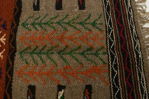 Cream Beige Tribal Geometric 3X5 Oriental Rug