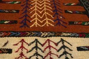 Cream Beige Tribal Geometric 3X5 Oriental Rug