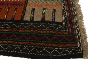 Cream Beige Tribal Geometric 3X5 Oriental Rug