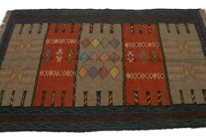 Khaki Tribal 3X6 Sumak Herati Persian Rug