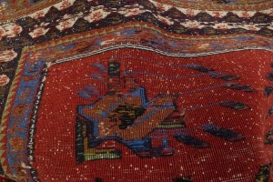 Orange Tribal 4'5X7 Sumak Persian Rug