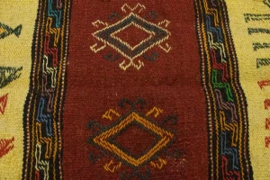 Khaki Tribal 3'4X5'7 Sumak Herati Persian original Rug