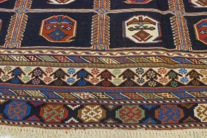 Plum Tribal 4'4X7'5 Sumak Persian Oriental Rug