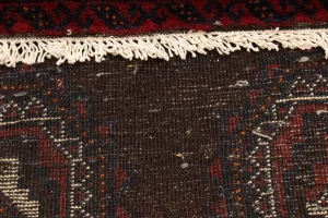 Vintage Burgundy Tribal 3'5X7 Balouch Persian Rug