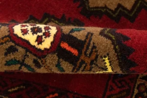 Vintage Red Tribal 3'6X6'3 Balouch Persian Rug