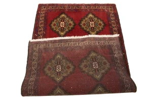 Vintage Red Tribal 3'6X6'3 Balouch Persian Rug