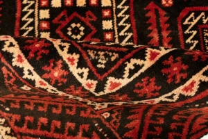 Red Vintage Tribal 3'3X6'5 Balouch Persian Oriental Rug