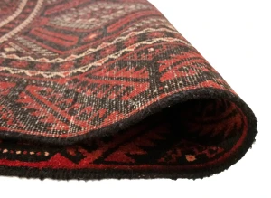 Red Vintage Tribal 3'3X6'5 Balouch Persian Oriental Rug