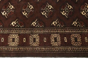 Burgundy Tribal 3'6X6'4 Balouch Persian Rug