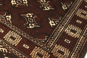 Burgundy Tribal 3'6X6'4 Balouch Persian Rug