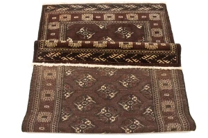 Burgundy Tribal 3'6X6'4 Balouch Persian Rug