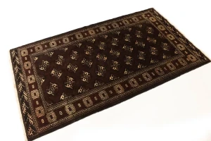 Burgundy Tribal 3'6X6'4 Balouch Persian Rug