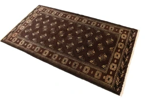 Burgundy Tribal 3'6X6'4 Balouch Persian Rug
