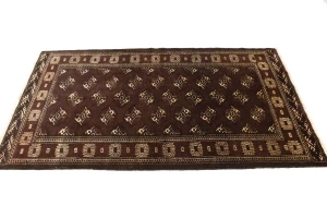 Burgundy Tribal 3'6X6'4 Balouch Persian Rug