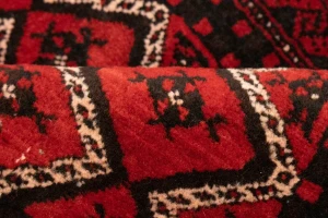 Cherry Red Tribal 3X6 Balouch Persian Oriental Rug