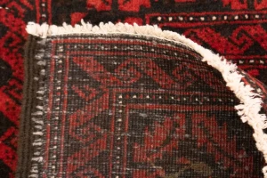 Cherry Red Tribal 3X6 Balouch Persian Oriental Rug