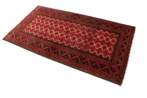 Cherry Red Tribal 3X6 Balouch Persian Oriental Rug
