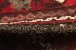 Vintage Red Tribal 3'6X6'9 Turkoman Persian Rug