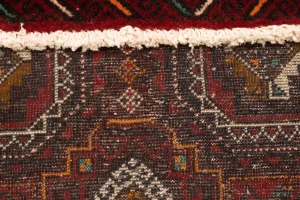 Semi Antique Red Tribal 3'5X6'6 Turkoman Balouch Persian Rug