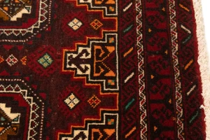 Semi Antique Red Tribal 3'5X6'6 Turkoman Balouch Persian Rug