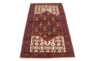 Vintage Red Tribal 3'2X5'4 Balouch Persian Rug