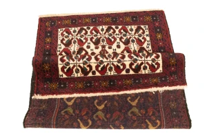 Vintage Red Tribal 3'2X5'4 Balouch Persian Rug