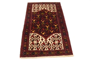 Vintage Red Tribal 3'2X5'4 Balouch Persian Rug