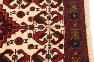 Vintage Red Tribal 3'2X5'4 Balouch Persian Rug