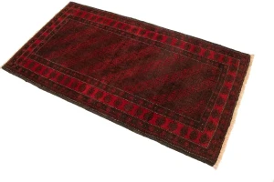 Vintage Red Tribal 3X6 Balouch Persian Rug