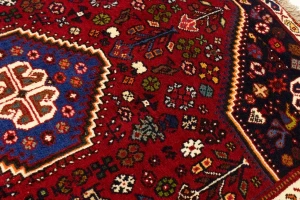 Red Tribal 3'5X5 Shiraz Persian Rug