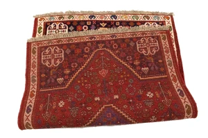 Red Tribal 3'5X5 Shiraz Persian Rug