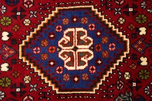 Red Tribal 3'5X5 Shiraz Persian Rug