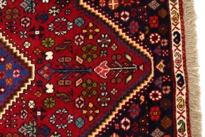 Red Tribal 3'5X5 Shiraz Persian Rug