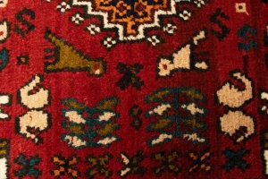 Red Tribal 3X5 Shiraz Persian Rug