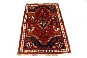 Red Tribal 3X5 Shiraz Persian Rug