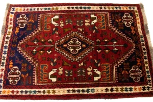 Red Tribal 3X5 Shiraz Persian Rug