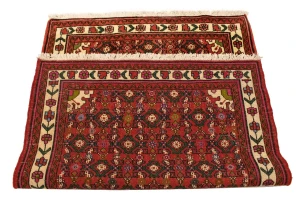 Bittersweet Red Tribal 4X5 Hamedan Persian Rug
