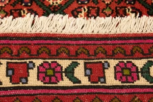 Bittersweet Red Tribal 4X5 Hamedan Persian Rug