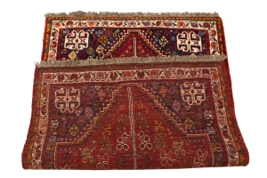 Red Tribal 3'5X5 Shiraz Persian Rug