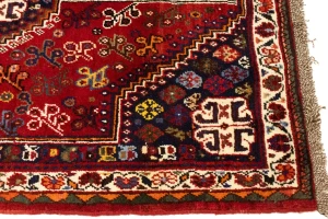 Red Tribal 3'5X5 Shiraz Persian Rug