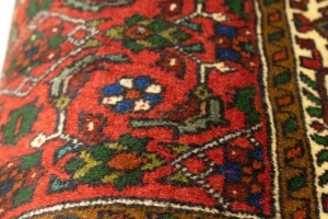 Vintage Scarlet Red Floral 3X5 Bidjar Persian Rug