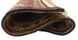 Vintage Scarlet Red Floral 3X5 Bidjar Persian Rug